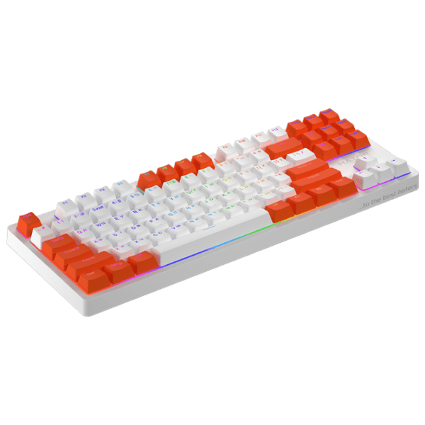 Tastatură Hator Rockfall 2 Mecha Signature Edition White Gaming, Cu fir photo 3