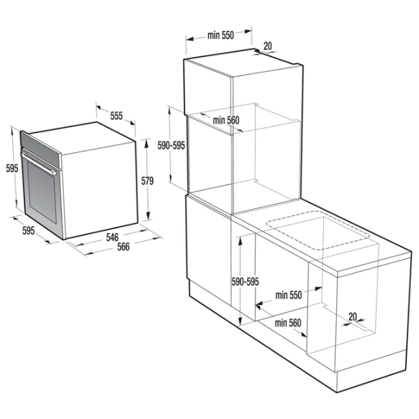 Cuptor încorporabil Gorenje BO798S38BG Black A+, 73 l photo 7