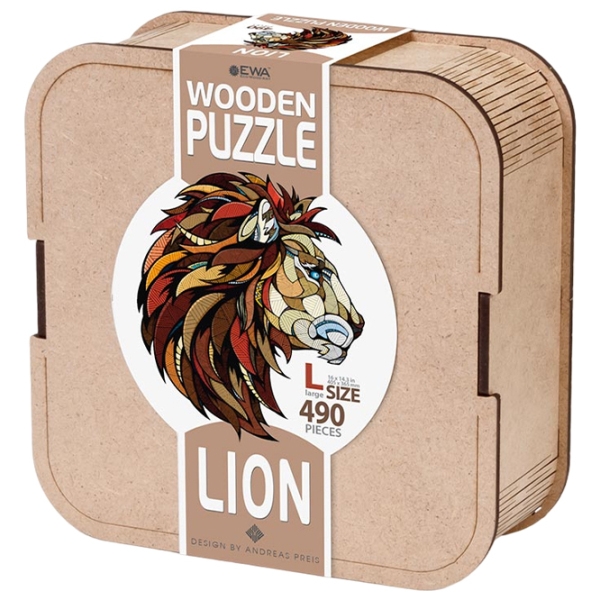 Пазл 2D Ewa Toys Lion L (4815123001812) Количество деталей: 490, Рекомендуемый возраст: 14+ photo 1