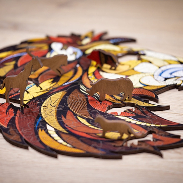 Пазл 2D Ewa Toys Lion L (4815123001812) Количество деталей: 490, Рекомендуемый возраст: 14+ photo 5