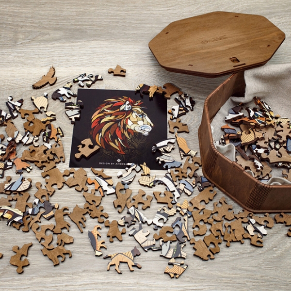 Пазл 2D Ewa Toys Lion L (4815123001812) Количество деталей: 490, Рекомендуемый возраст: 14+ photo 6