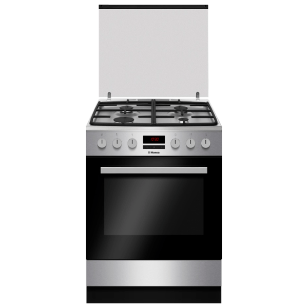 Aragaz Hansa FCMX682233 Inox Tipul plitei: Pe gaz, 65 l, Tipul cuptorului: Electric photo 1