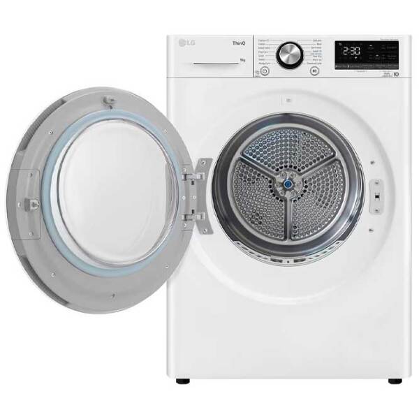 Mașină de uscat rufe LG RH90V9AV2N White 9 kg, A+++ photo 4