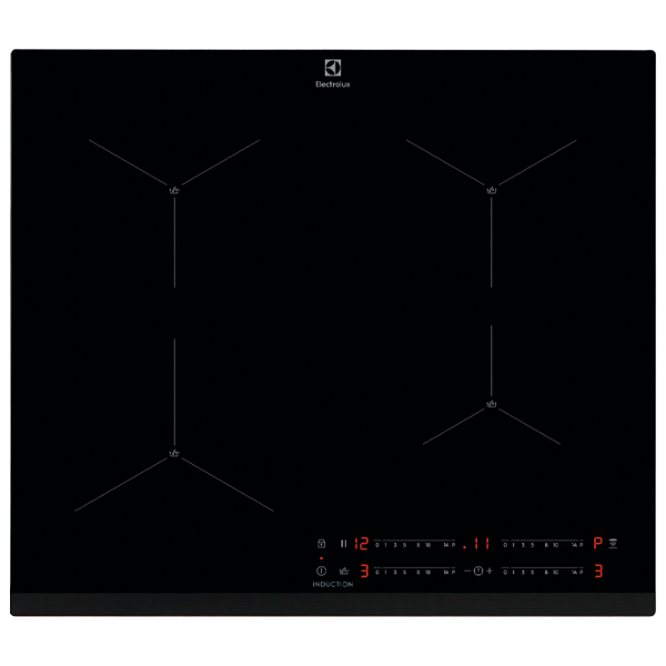 Plită încorporabilă cu inducție Electrolux EIS624 Black Vitroceramică, 7350 W photo 1