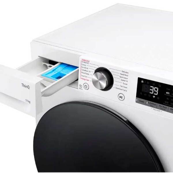 Mașină de spălat LG F4DR711S2BA White 11 kg, 1400 rpm, A photo 4
