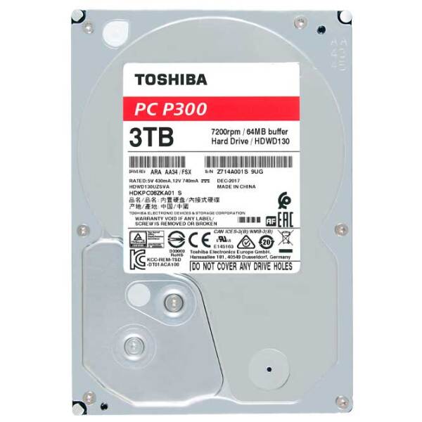 HDD Toshiba P300 3.5'' 3 TB  photo 4