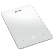 Cântar de bucătărie Gorenje KT10LBW White , Sticlă, 10 kg