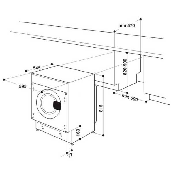 Mașină de spălat Hotpoint-Ariston BI WMHG 81485 EU White 8 kg, 1400 rpm, B photo 8