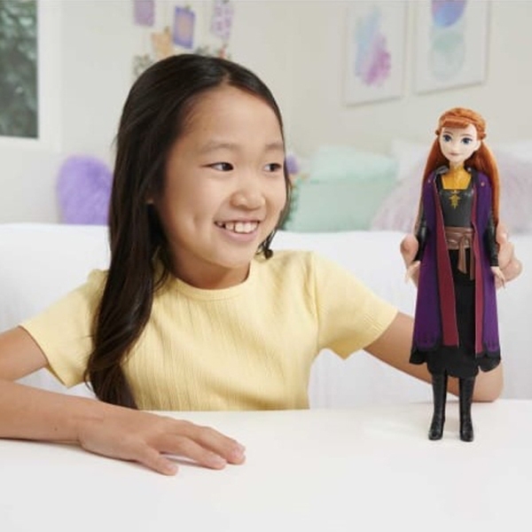 Păpușă Barbie Frozen Anna prințesă HLW50  3+ photo 6