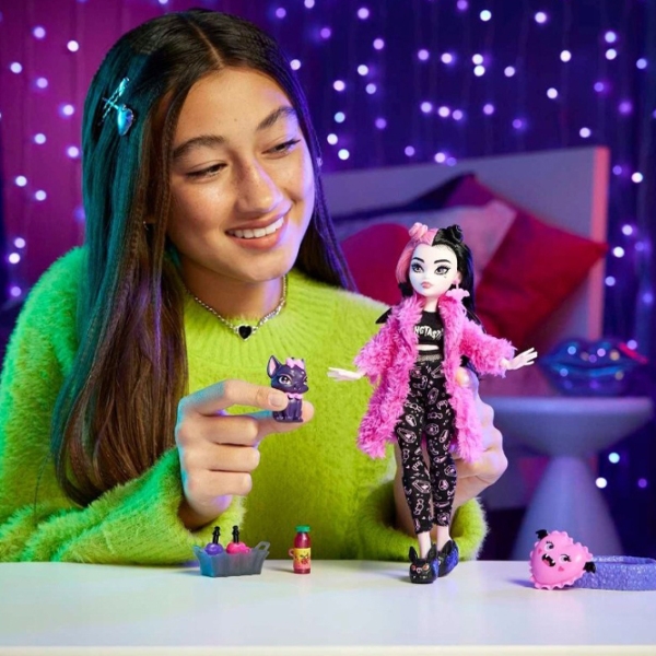 Păpușă Mattel Monster High Creepover Party Dracula HKY66  4+ photo 8