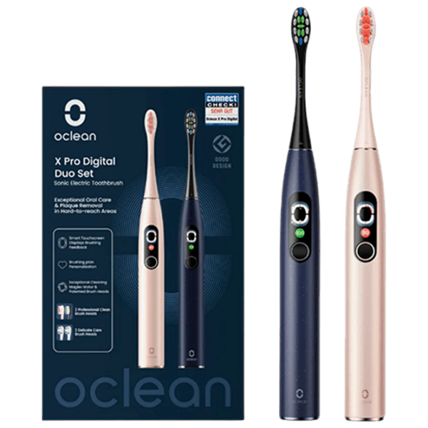 Зубная электрощетка Oclean X Pro Digital Duo Set Золото  photo 1