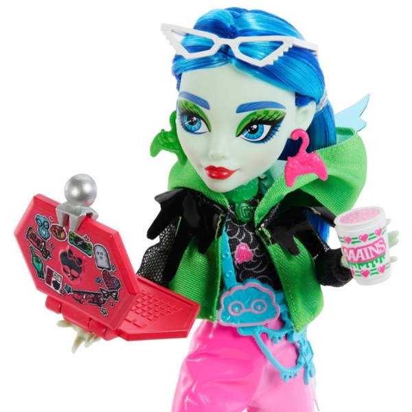 Set Mattel Monster High Neon Frigh Ghoulia Yelps model HNF81 4+ photo 5