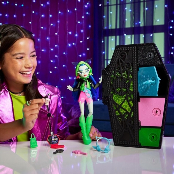 Set Mattel Monster High Neon Frigh Ghoulia Yelps model HNF81 4+ photo 6