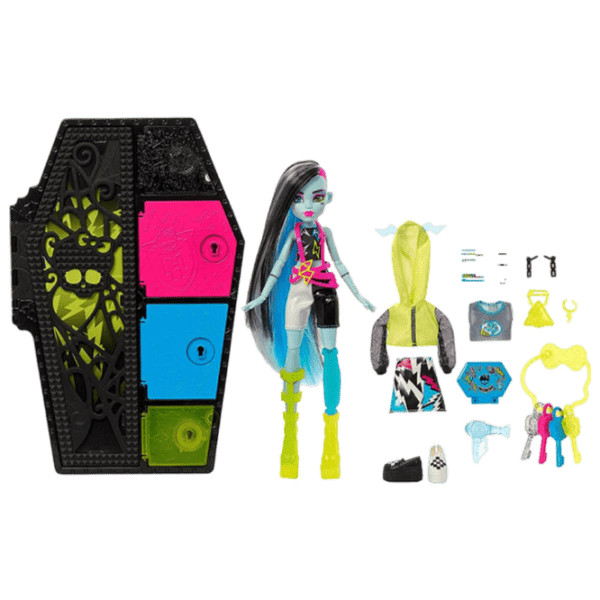 Set Mattel Monster High Neon Frigh Frankie Stein model HNF79  4+ photo 1