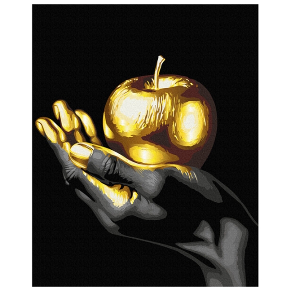 Pictură pe numere BrushMe Fructul de aur BSB0011FC 50 x 40 cm, P&acirc;nză photo 1