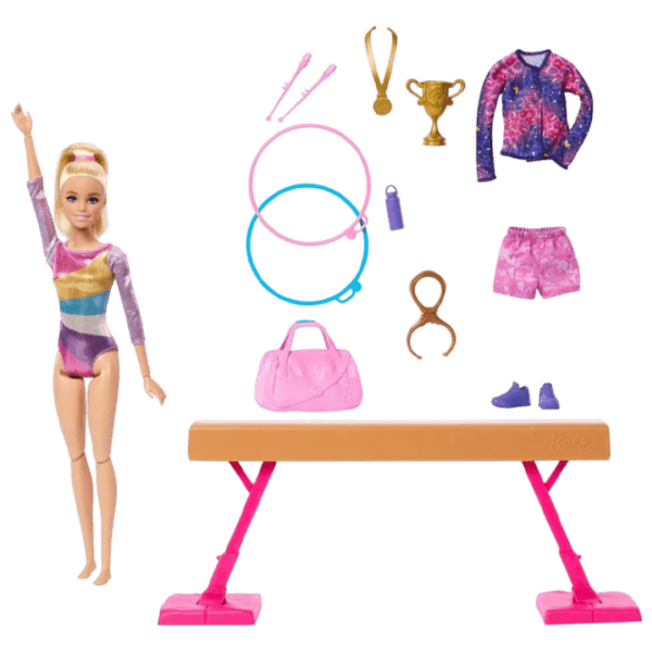 Set Barbie Gymnastics Doll sportivă HRG52 3+ photo 1