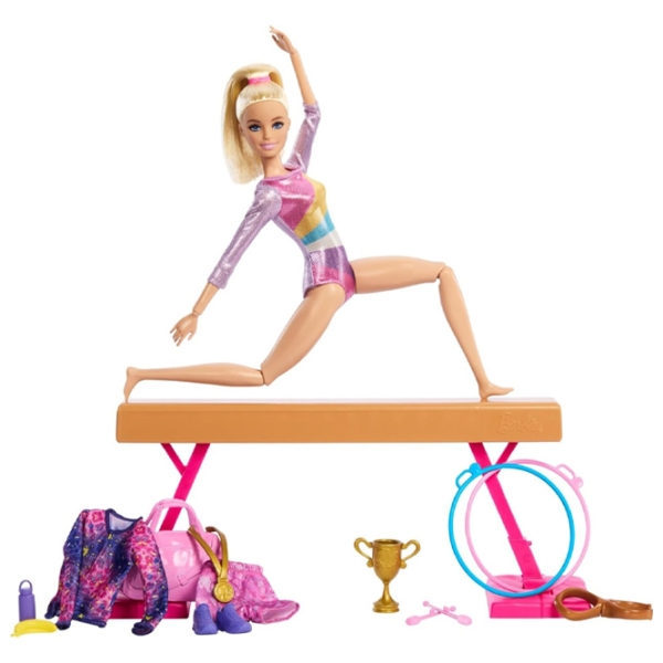 Set Barbie Gymnastics Doll sportivă HRG52 3+ photo 3