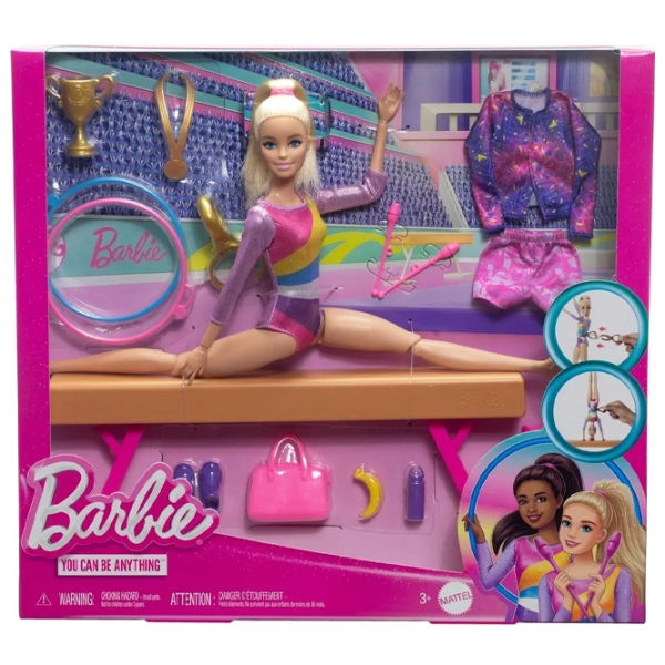 Set Barbie Gymnastics Doll sportivă HRG52 3+ photo 7