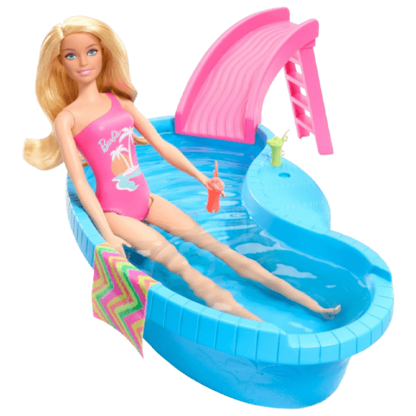 Кукла Barbie Blonde With Pool модель HRJ74 3+ photo 1