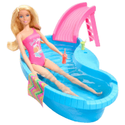Кукла Barbie Blonde With Pool модель HRJ74 3+