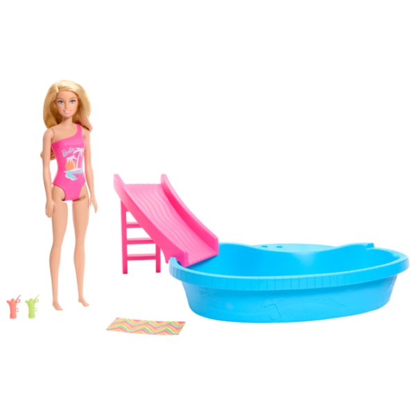 Кукла Barbie Blonde With Pool модель HRJ74 3+ photo 2