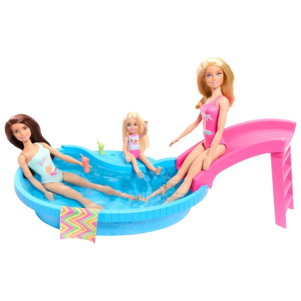Кукла Barbie Blonde With Pool модель HRJ74 3+ photo 4