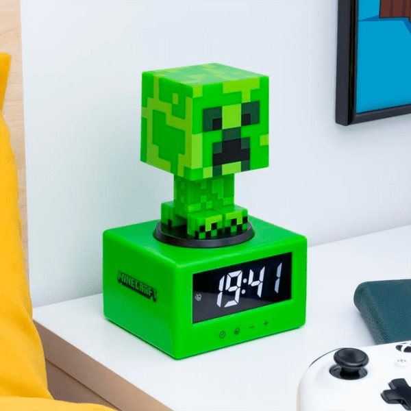 Deșteptător Paladone Creeper Icon PP11369MCF Green Minecraft photo 3