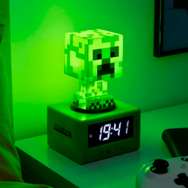 Deșteptător Paladone Creeper Icon PP11369MCF Green Minecraft photo 4