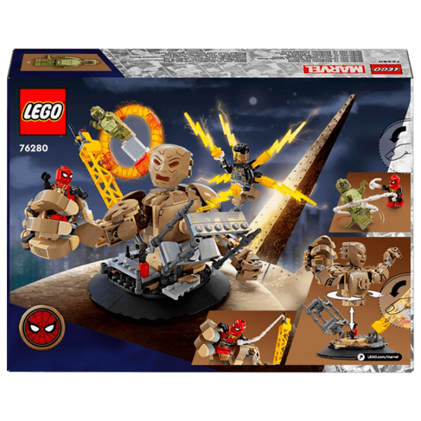 Constructor LEGO Spider-Man vs. Sandman: Final Battle Multicolor Numărul de piese 347, 10+ photo 1