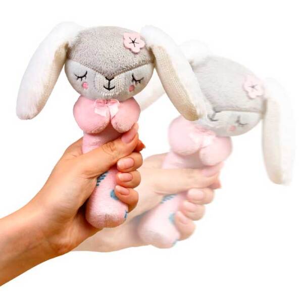 Мягкая игрушка BabyOno Bunny Sunday 1498 Розовый 0+ photo 3
