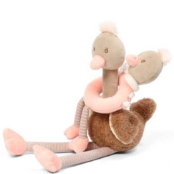 Jucărie moale BabyOno Ostrich Mcknox Family 1446 Beige 0+ photo 3