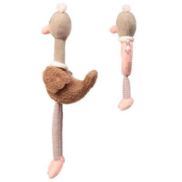 Jucărie moale BabyOno Ostrich Mcknox Family 1446 Beige 0+ photo 5