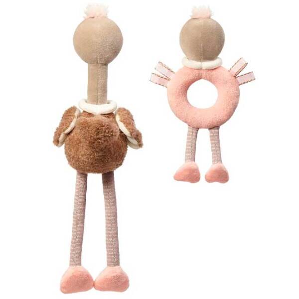 Jucărie moale BabyOno Ostrich Mcknox Family 1446 Beige 0+ photo 6