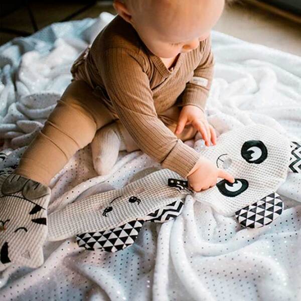 Мягкая игрушка BabyOno Happy Panda 1533 Белый 0+ photo 4