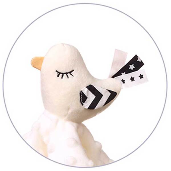 Мягкая игрушка BabyOno Little Birdie 1537 Белый 0+ photo 5