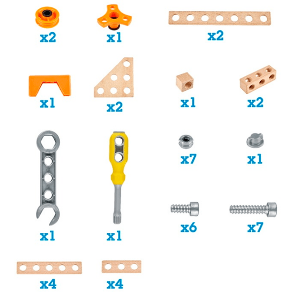 Constructor Hape E3031 Multicolor Numărul de piese 42, 4+ photo 3