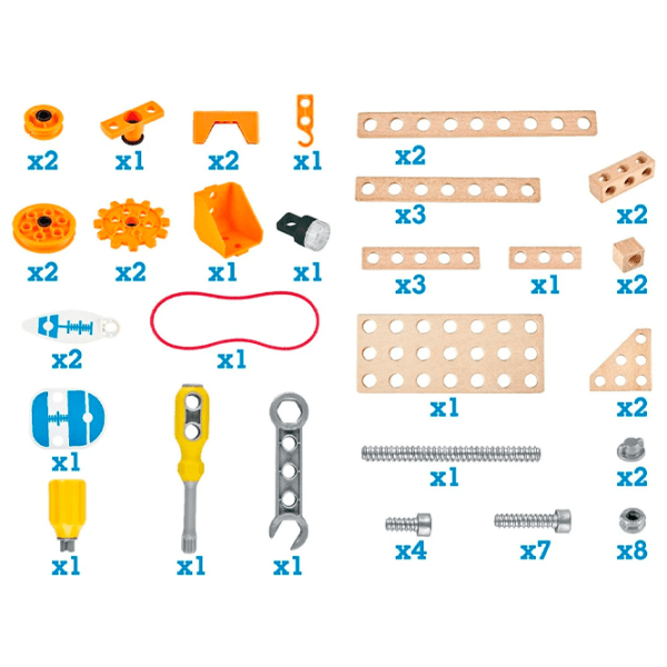 Constructor Hape E3032 Multicolor Numărul de piese 57, 4+ photo 3