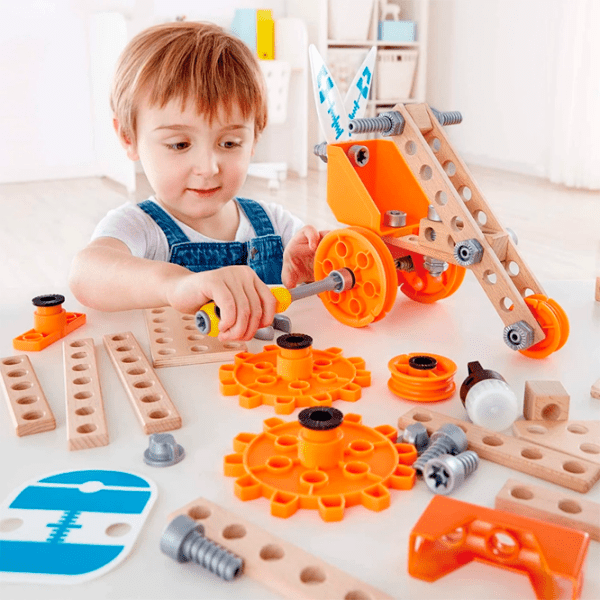 Constructor Hape E3032 Multicolor Numărul de piese 57, 4+ photo 5