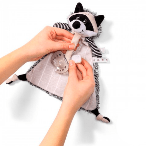 Мягкая игрушка BabyOno Racoon Rocky 747 Белый 0+ photo 2