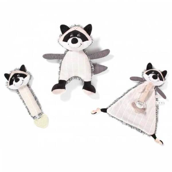 Мягкая игрушка BabyOno Racoon Rocky 747 Белый 0+ photo 3