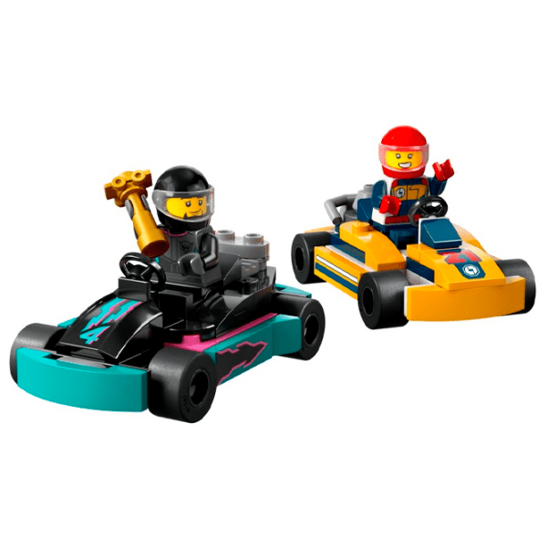 Constructor LEGO Go-Karts and Race Drivers Multicolor Numărul de piese 99, 5+ photo 2