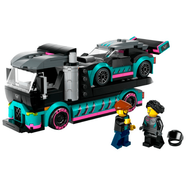 Конструктор LEGO Race Car and Car Carrier Truck Разноцветный Количество деталей 328, 6+ photo 2