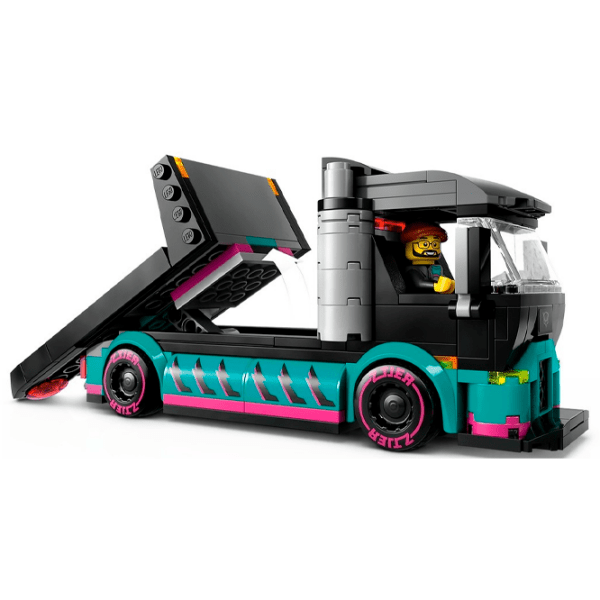 Конструктор LEGO Race Car and Car Carrier Truck Разноцветный Количество деталей 328, 6+ photo 5