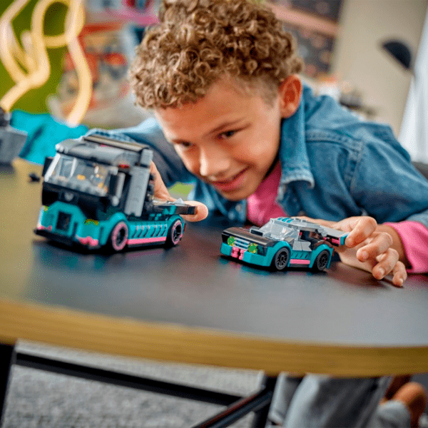 Конструктор LEGO Race Car and Car Carrier Truck Разноцветный Количество деталей 328, 6+ photo 8