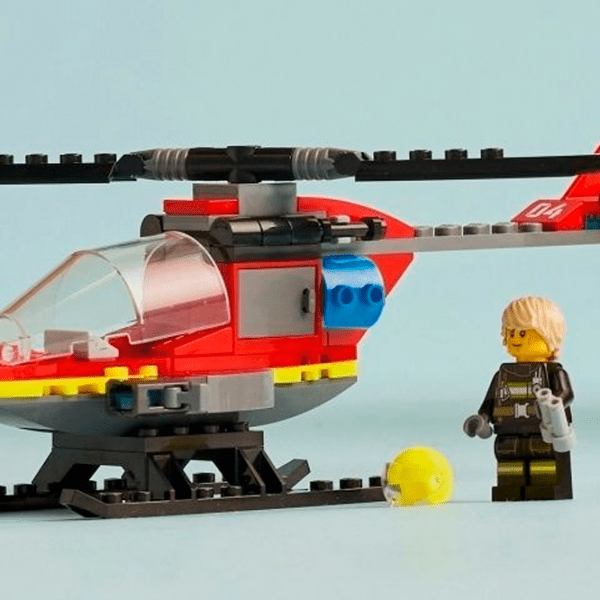 Constructor LEGO Fire Rescue Helicopter Multicolor Numărul de piese 85, 5+ photo 5
