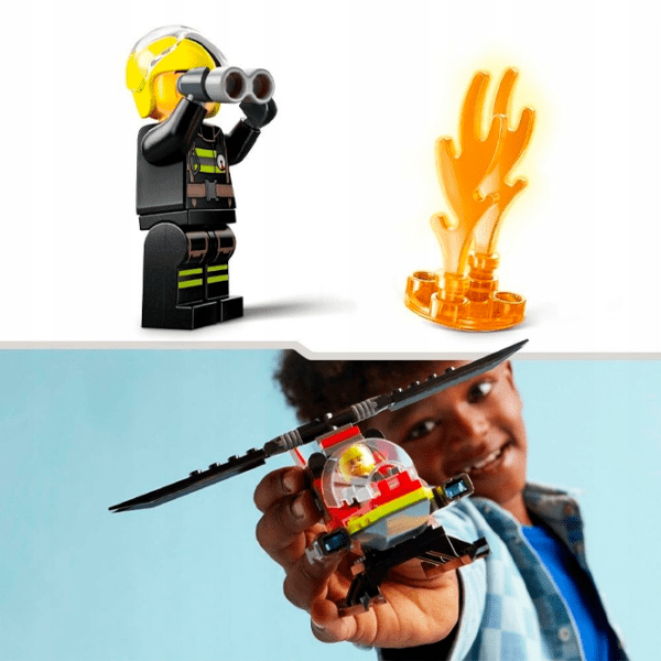 Constructor LEGO Fire Rescue Helicopter Multicolor Numărul de piese 85, 5+ photo 7