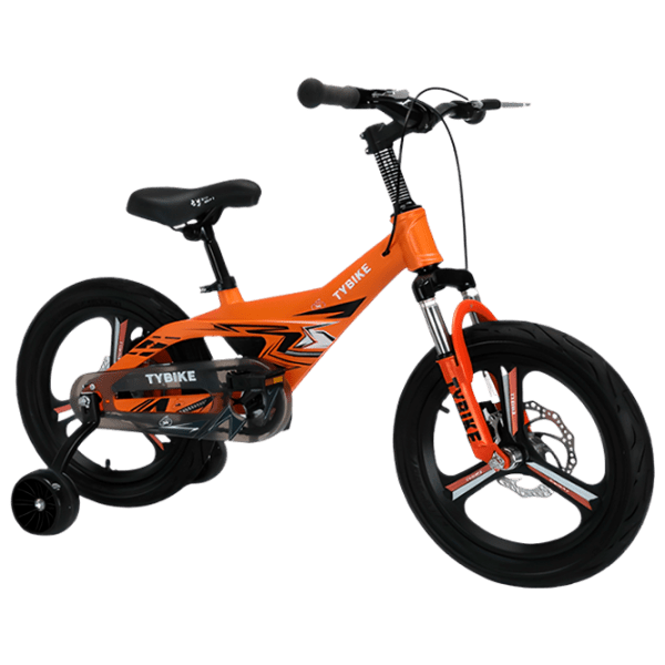 Bicicletă TyBike BK-09 14" 14" Orange Black Aliaj de magneziu / Pentru copii photo 1
