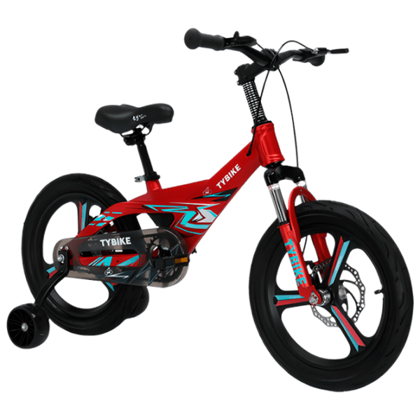 Bicicletă TyBike BK-09 14" 14" Red Blue Aliaj de magneziu / Pentru copii photo 1