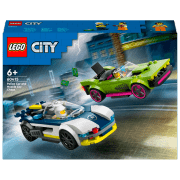 Конструктор LEGO Police Car and Muscle Car Chase Разноцветный Количество деталей 213, 6+