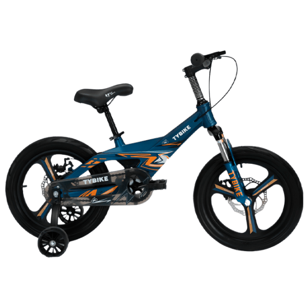 Bicicletă TyBike BK-09 14" 14" Blue Orange Aliaj de magneziu / Pentru copii photo 1